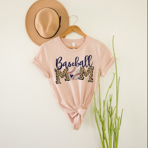 Baseball Mom Leopard Shirt - Picture 1 of 1